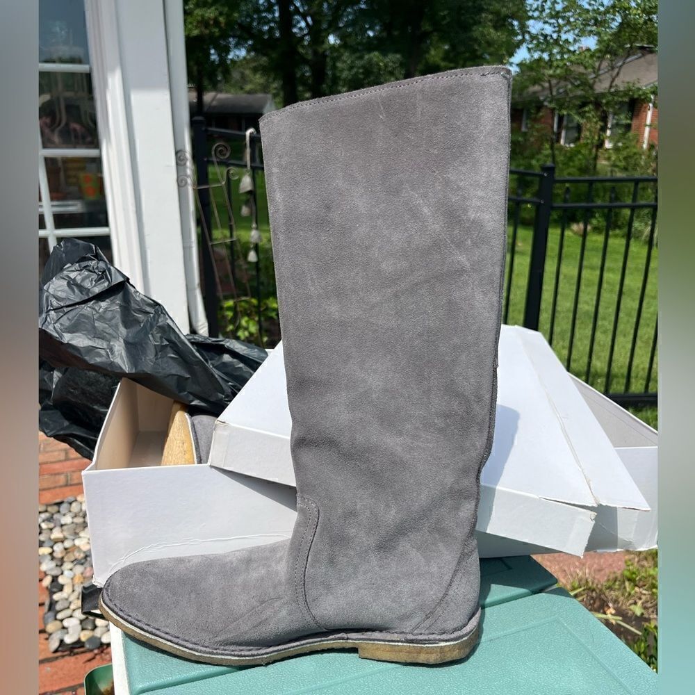 Pierre Hardy Suede Shearling Lined Boots NIB